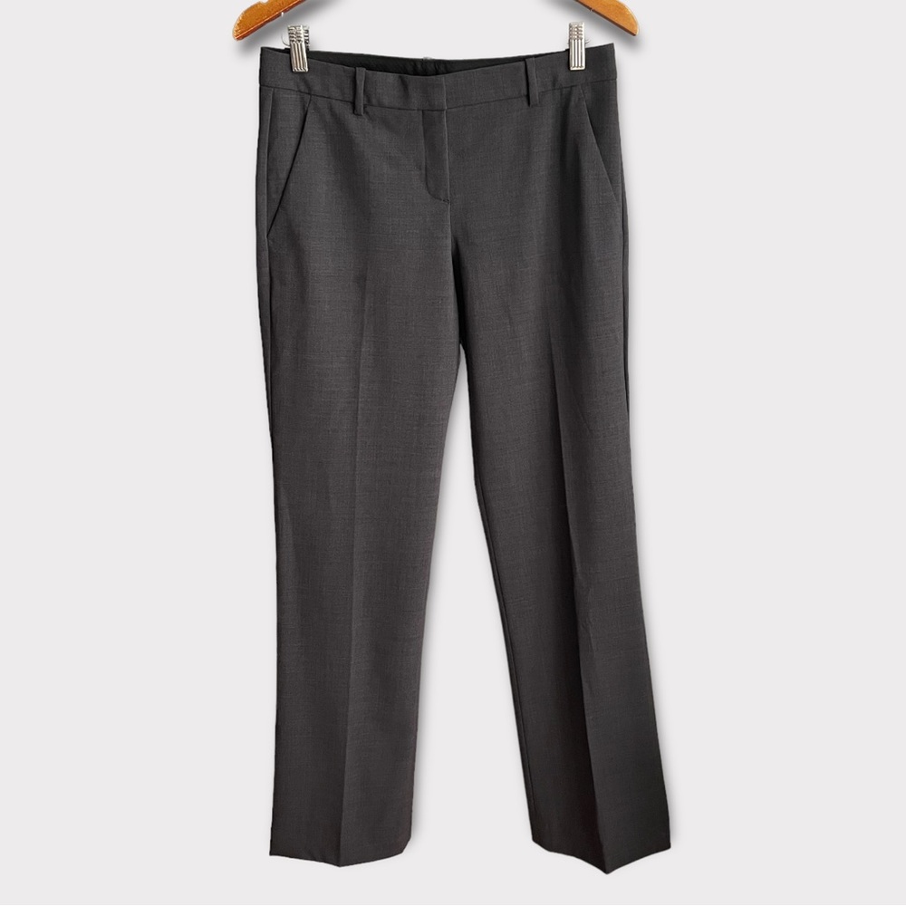 Theory Women’s size 6 Emery II Urban Pants Gray Stretch Virgin Wool Stretch